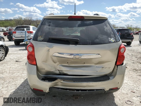 2013 Chevrolet Equinox LT with VIN 2GNFLEEK9D6275430, listed as a Copart auction lot 52735935 with Not Provided miles and Salvage Title. Bid and sale history available at DreamBid. Image 6.