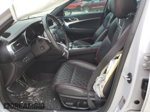 2019 Genesis G70 2.0T Advanced with VIN KMTG44LA8KU034148, listed as a Copart auction lot 71370214 with 37,482 mi miles and Non Repairable. Bid and sale history available at carsss.com. Image 7.