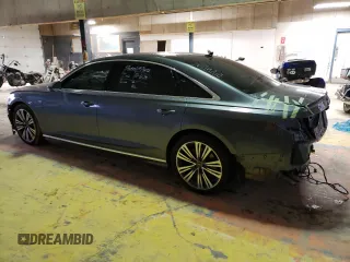 2021 Audi A8 with VIN WAU8EAF80MN013585, listed as a Copart auction lot 76155433 with 40,275 mi miles. Bid and sale history available at carsss.com. Image 2.