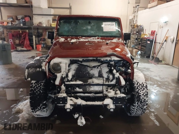 2014 Jeep Wrangler Unlimited Sport with VIN 1C4BJWDG6EL194569, listed as a IAAI auction lot 41549268 with 122,740 mi miles. Bid and sale history available at carsss.com. Image 13.