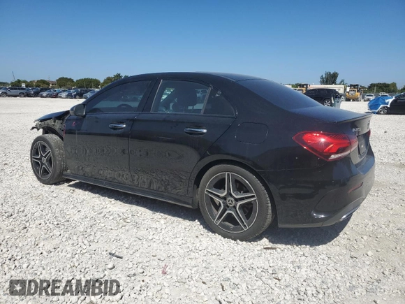 2020 Mercedes-Benz A 220 with VIN W1K3G4FB3LJ237580, listed as a Copart auction lot 47146925 with 84,987 mi miles and Salvage Title. Bid and sale history available at DreamBid. Image 2.