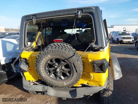2021 Jeep Wrangler Unlimited Sport S with VIN 1C4HJXDN6MW597477, listed as a IAAI auction lot 41089112 with NaN miles. Bid and sale history available at carsss.com. Image 16.