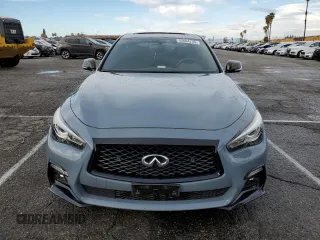 2021 Infiniti Q50 Red Sport 400 with VIN JN1FV7DP5MM850476, listed as a Copart auction lot 42604755 with 20,975 mi miles and Salvage Title. Bid and sale history available at DreamBid. Image 5.