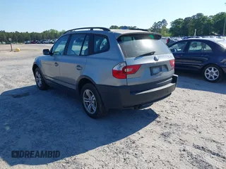 2005 BMW X3 3.0i with VIN WBXPA93445WD16297, listed as a IAAI auction lot 42073854 with 216,545 mi miles. Bid and sale history available at carsss.com. Image 3.