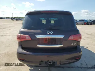 2014 Infiniti QX80 with VIN JN8AZ2ND9E9750604, listed as a Copart auction lot 57026004 with 144,732 mi miles and Clean Title. Bid and sale history available at carsss.com. Image 6.