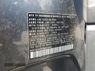 2020 Volkswagen Tiguan S z VIN 3VV1B7AX8LM053566, wystawiony jako Copart lot #53362515 z przebiegiem 87 450 mil mil oraz Szkoda całkowita • Salvage title. Historia ofert i sprzedaży dostępna na DreamBid. Obrazek 13.