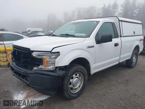 2018 Ford F-150 XL with VIN 1FTMF1EB1JKE19030, listed as a IAAI auction lot 42233745 with 193,352 mi miles and . Bid and sale history available at DreamBid. Image 2.