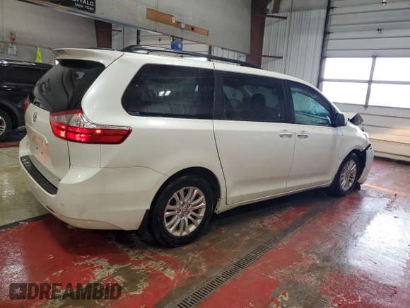2017 Toyota Sienna XLE Auto Access Seat with VIN 5TDYZ3DC2HS855290, listed as a Copart auction lot 51605535 with 77,163 mi miles and Salvage Title. Bid and sale history available at carsss.com. Image 3.