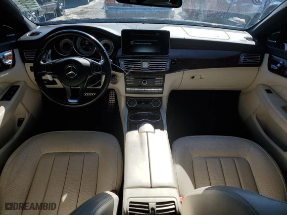 2017 Mercedes-Benz CLS with VIN WDDLJ9BB5HA195165, listed as a Copart auction lot 44381195 with 42,686 mi miles and Salvage Title. Bid and sale history available at carsss.com. Image 8.