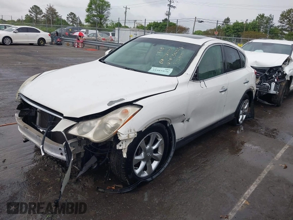 2008 Infiniti EX Journey with VIN JNKAJ09E68M302556, listed as a IAAI auction lot 41981076 with 160,197 mi miles. Bid and sale history available at carsss.com. Image 2.