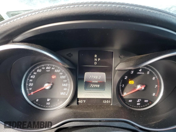 2015 Mercedes-Benz C-Class C 400 with VIN 55SWF6GB5FU010065, listed as a Copart auction lot 89392505 with 72,998 mi miles and Salvage Title. Bid and sale history available at carsss.com. Image 9.