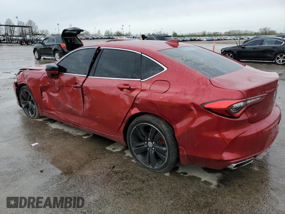 2021 Acura TLX Technology with VIN 19UUB5F42MA008752, listed as a Copart auction lot 51679665 with Not provided miles and Salvage title. Bid and sale history available at DreamBid. Image 2.