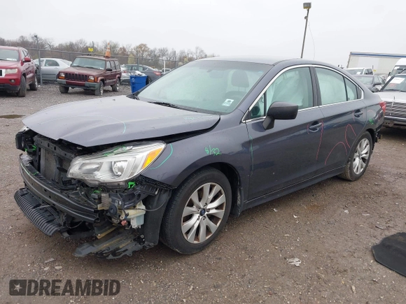 2017 Subaru Legacy with VIN 4S3BNAB60H3007395, listed as a IAAI auction lot 42011789 with 171,508 mi miles. Bid and sale history available at carsss.com. Image 2.