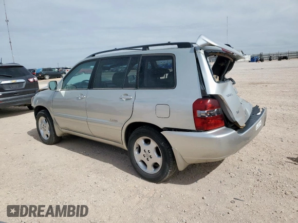 2007 Toyota Highlander w/3rd Row with VIN JTEDP21A270131839, listed as a Copart auction lot 56636495 with 205,488 mi miles and Salvage title. Bid and sale history available at DreamBid. Image 2.