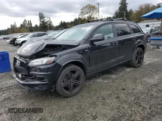 2013 Audi Q7 Prestige with VIN WA1WMAFE3DD015379, listed as a Copart auction lot 77213144 with 111,033 mi miles and Salvage title. Bid and sale history available at DreamBid. Image 1.