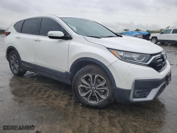 2020 Honda CR-V EX with VIN 5J6RW1H57LA016832, listed as a Copart auction lot 47686305 with 43,196 mi miles and Salvage Title. Bid and sale history available at carsss.com. Image 4.