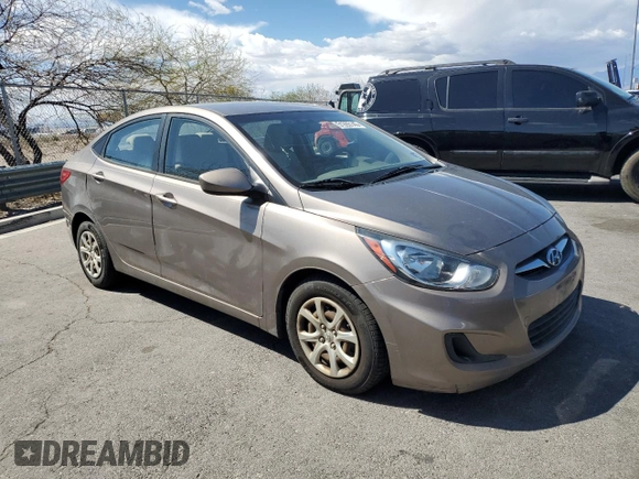 2013 Hyundai Accent GLS with VIN KMHCT4AE1DU406868, listed as a Copart auction lot 51390145 with 92,667 mi miles and Salvage Title. Bid and sale history available at carsss.com. Image 4.