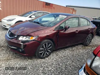 2015 Honda Civic Sedan EX-L with VIN 19XFB2F90FE034994, listed as a Copart auction lot 45046705 with 6,721 mi miles and Salvage Title. Bid and sale history available at carsss.com. Image 1.