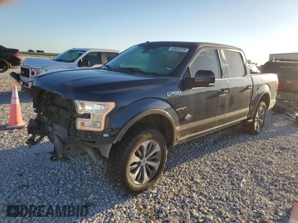 2015 Ford F-150 XLT with VIN 1FTEW1EF1FFC52983, listed as a Copart auction lot 53842575 with 94,526 mi miles and Salvage Title. Bid and sale history available at carsss.com. Image 1.