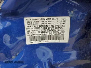 2017 Honda Fit EX-L with VIN JHMGK5H99HS018102, listed as a Copart auction lot 75699334 with Not provided miles and Salvage title. Bid and sale history available at DreamBid. Image 15.