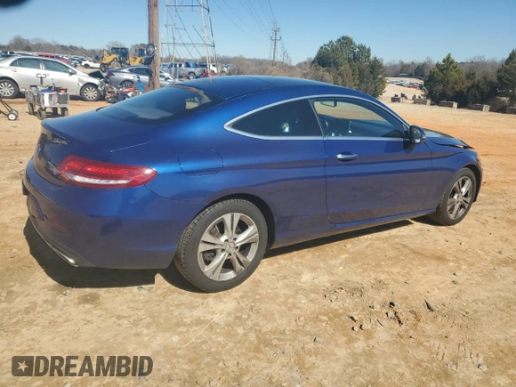 2017 Mercedes-Benz C 300 with VIN WDDWJ4JB4HF337414, listed as a Copart auction lot 45985695 with 114,082 mi miles and Salvage Title. Bid and sale history available at carsss.com. Image 3.