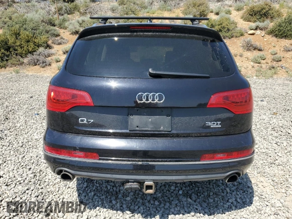 2015 Audi Q7 Premium Plus with VIN WA1LGAFE9FD012371, listed as a Copart auction lot 59772625 with 105,212 mi miles and Salvage title. Bid and sale history available at DreamBid. Image 6.