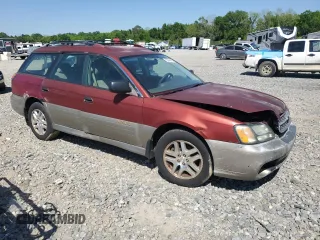 2003 Subaru Legacy Outback with VIN 4S3BH675937605264, listed as a Copart auction lot 53345015 with 221,510 mi miles and Salvage title. Bid and sale history available at DreamBid. Image 4.