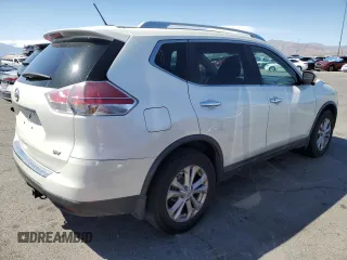 2016 Nissan Rogue SV with VIN KNMAT2MT5GP705373, listed as a Copart auction lot 49397375 with 119,866 mi miles and Salvage Title. Bid and sale history available at carsss.com. Image 3.