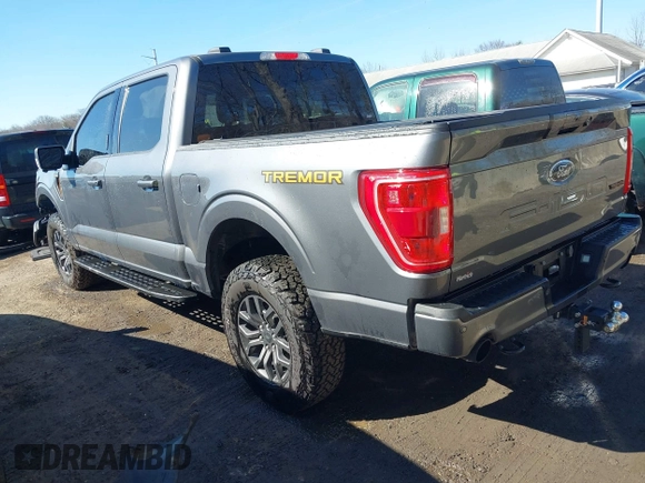 2023 Ford F-150 XL with VIN 1FTFW1E58PFB76725, listed as a IAAI auction lot 41634459 with 23,534 mi miles. Bid and sale history available at carsss.com. Image 3.