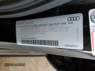 2016 Audi A6 2.0T Premium with VIN WAUCFAFC9GN038517, listed as a Copart auction lot 45761745 with 124,335 mi miles and Salvage Title. Bid and sale history available at carsss.com. Image 13.