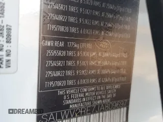 2018 Land Rover Range Rover Sport Autobiography with VIN SALWV2RE7JA809697, listed as a Copart auction lot 77323394 with Not provided miles and Non repairable. Bid and sale history available at DreamBid. Image 14.