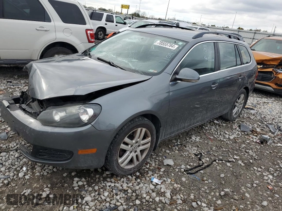 2010 Volkswagen Jetta SportWagen TDI with VIN 3VWPL7AJ2AM654726, listed as a Copart auction lot 78555784 with 266,967 mi miles and Salvage Title. Bid and sale history available at carsss.com. Image 1.