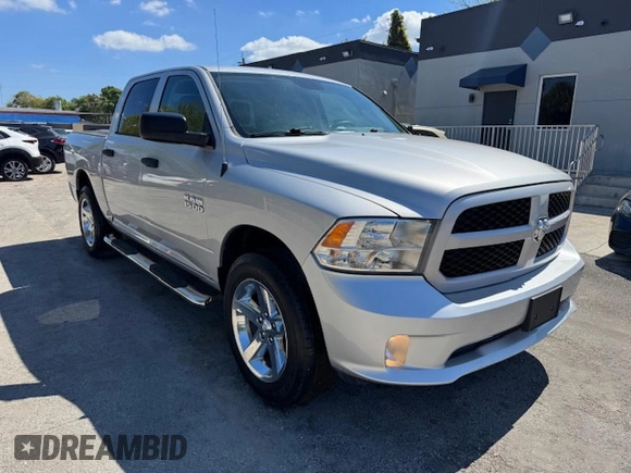 2017 Ram 1500 Tradesman with VIN 1C6RR7KG2HS732427, listed as a Copart auction lot 47823675 with 105,715 mi miles and Salvage title. Bid and sale history available at DreamBid. Image 4.
