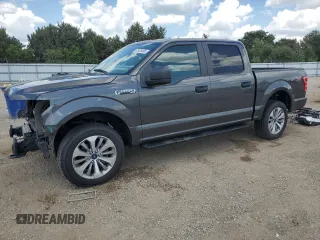 2018 Ford F-150 XL with VIN 1FTEW1EP8JKF22252, listed as a Copart auction lot 62425465 with 43,844 mi miles and Salvage title. Bid and sale history available at DreamBid. Image 1.
