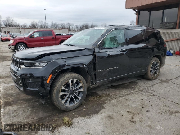 2022 Jeep Grand Cherokee Overland with VIN 1C4RJKDG1N8638676, listed as a Copart auction lot 82389224 with 22,451 mi miles and Salvage title. Bid and sale history available at DreamBid. Image 1.