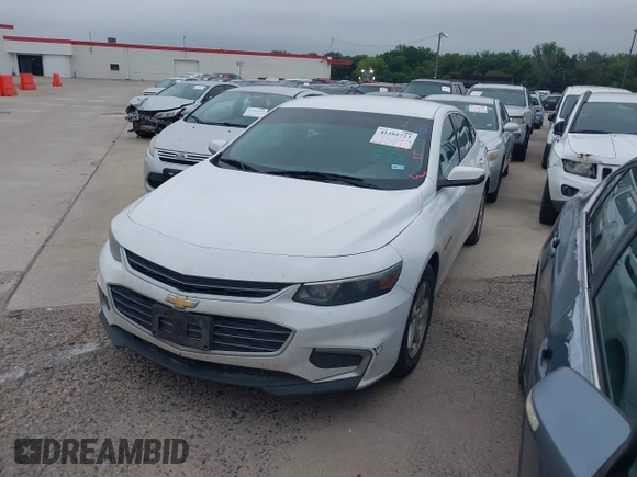 2016 Chevrolet Malibu LS with VIN 1G1ZB5ST2GF342667, listed as a IAAI auction lot 42395723 with 221,973 mi miles and . Bid and sale history available at DreamBid. Image 2.