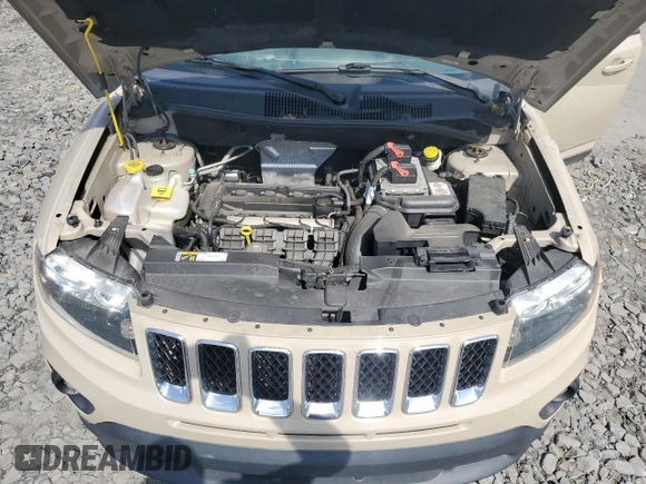 2017 Jeep Compass Sport SE with VIN 1C4NJCBA4HD123119, listed as a Copart auction lot 58787565 with 104,500 mi miles and Salvage title. Bid and sale history available at DreamBid. Image 12.