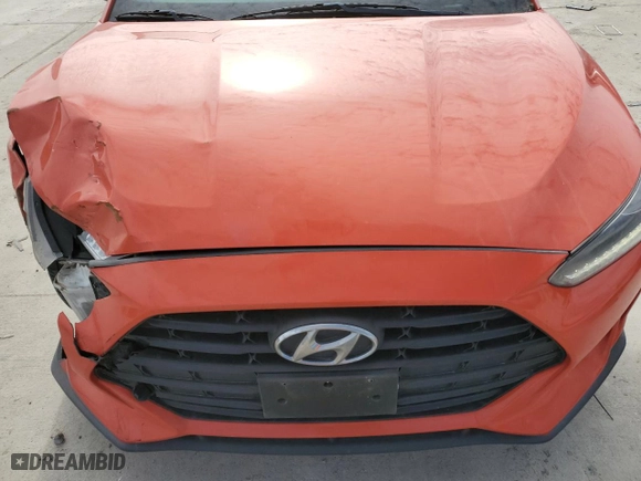 2019 Hyundai Veloster 2.0 Premium with VIN KMHTG6AF9KU014727, listed as a Copart auction lot 42148395 with 45,340 mi miles and Salvage Title. Bid and sale history available at carsss.com. Image 11.