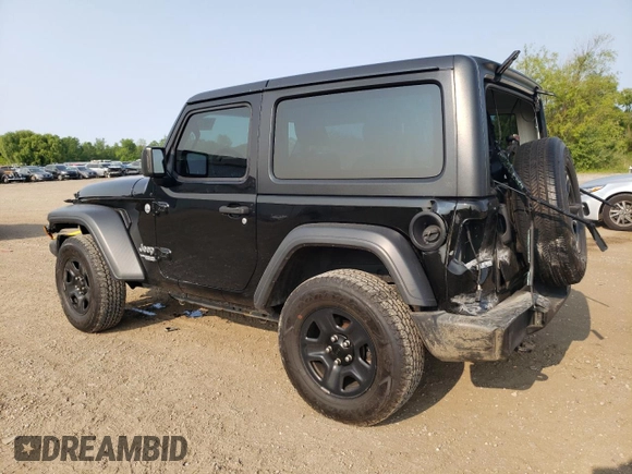 2018 Jeep Wrangler Sport with VIN 1C4GJXAN5JW180105, listed as a Copart auction lot 59057745 with 57,310 mi miles and Salvage title. Bid and sale history available at DreamBid. Image 2.
