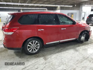 2014 Nissan Pathfinder SV with VIN 5N1AR2MM0EC616978, listed as a Copart auction lot 46463385 with 131,758 mi miles and Salvage Title. Bid and sale history available at carsss.com. Image 3.