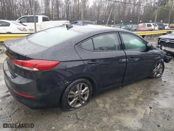 2018 Hyundai Elantra SEL with VIN 5NPD84LF9JH397200, listed as a Copart auction lot 84430574 with 96,398 mi miles and Salvage Title. Bid and sale history available at carsss.com. Image 3.