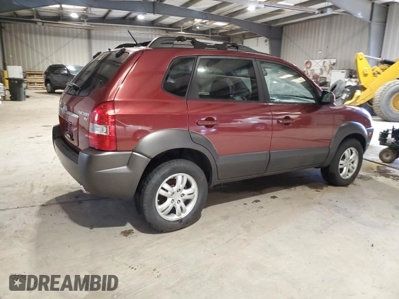 2007 Hyundai Tucson SE with VIN KM8JN12D67U612469, listed as a Copart auction lot 50362605 with 111,459 mi miles and Clean Title. Bid and sale history available at carsss.com. Image 3.