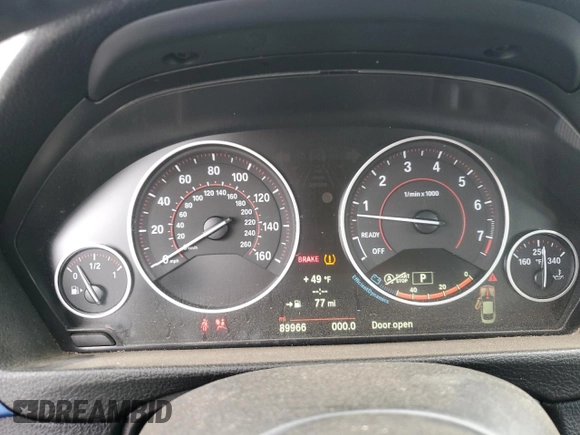 2014 BMW 4 Series 428i xDrive with VIN WBA3N9C5XEK245049, listed as a Copart auction lot 48901785 with 89,966 mi miles and Salvage title. Bid and sale history available at DreamBid. Image 9.