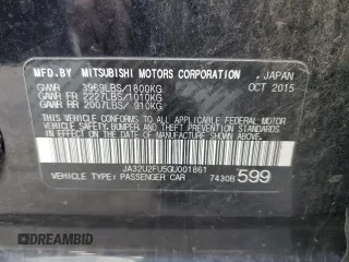 2016 Mitsubishi Lancer ES with VIN JA32U2FU5GU001861, listed as a Copart auction lot 76461034 with 136,135 mi miles and Salvage Title. Bid and sale history available at DreamBid. Image 12.