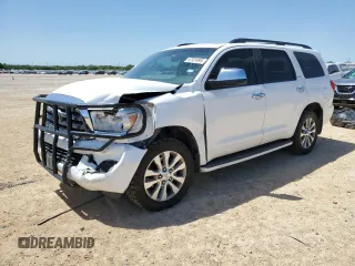 2017 Toyota Sequoia Limited with VIN 5TDKY5G14HS068436, listed as a Copart auction lot 52301095 with 185,489 mi miles and Salvage Title. Bid and sale history available at carsss.com. Image 1.