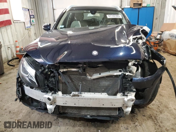 2017 Mercedes-Benz GLC with VIN WDC0G4KB9HF255444, listed as a Copart auction lot 47742395 with 0 mi miles and Salvage Title. Bid and sale history available at carsss.com. Image 5.