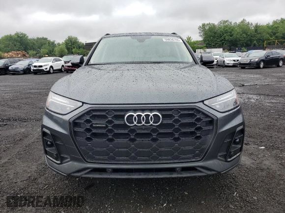 2023 Audi Q5 S line Premium Plus with VIN WA1EAAFY4P2130829, listed as a Copart auction lot 59838705 with 5,901 mi miles and Salvage title. Bid and sale history available at DreamBid. Image 5.