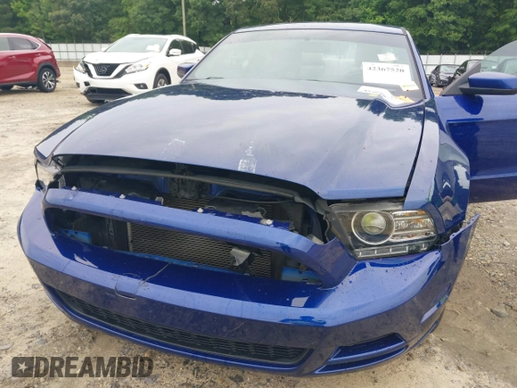 2014 Ford Mustang V6 with VIN 1ZVBP8AM4E5282543, listed as a IAAI auction lot 42367520 with 208,641 mi miles and . Bid and sale history available at DreamBid. Image 6.