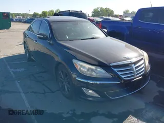 2013 Hyundai Genesis 3.8L with VIN KMHGC4DD1DU247824, listed as a IAAI auction lot 42046380 with 238,524 mi miles and . Bid and sale history available at DreamBid. Image 1.