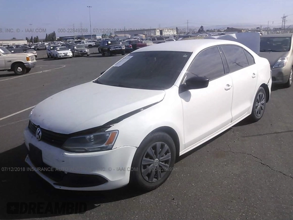 2013 Volkswagen Jetta S with VIN 3VW2K7AJ7DM421149, listed as a IAAI auction lot 22849268 with 67,542 mi miles and . Bid and sale history available at DreamBid. Image 2.
